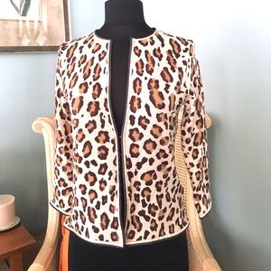 J. Crew | Animal Print Cardigan